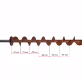 Ślimak Żmijka do Podajnika Pancerpol 50 kW – Stalowy – 855 mm - 9